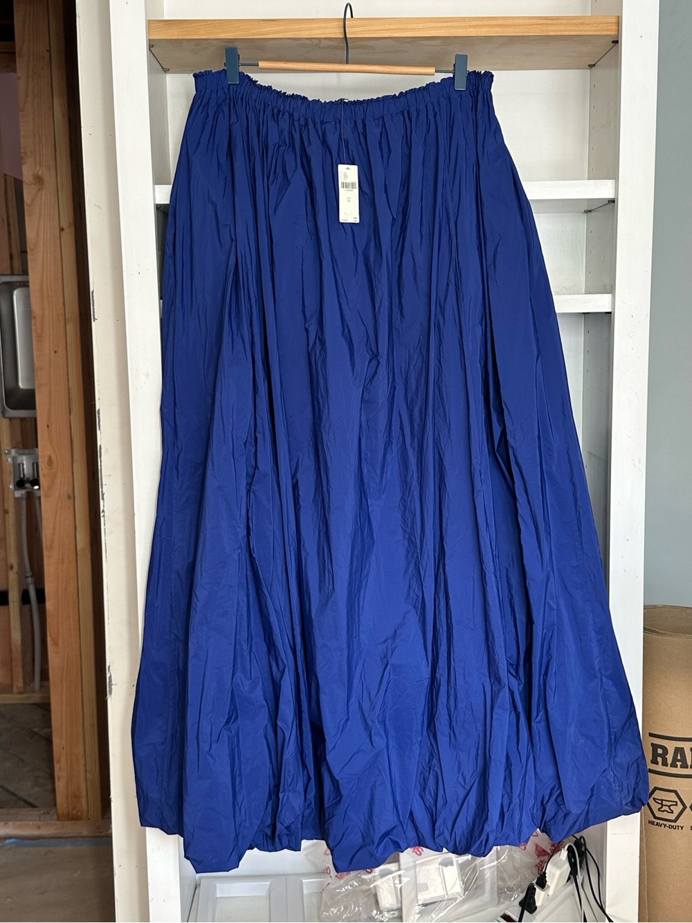 Anthropologie Royal Blue Bubble hem Maxi Skirt - Picture 8 of 14